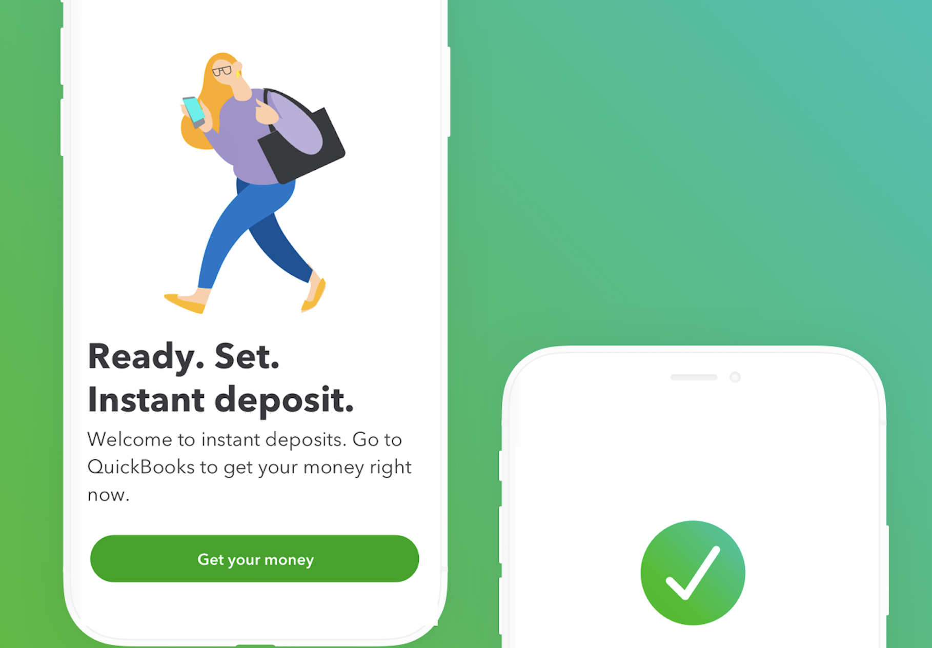 Instant Deposits at Intuit QuickBooks preview
